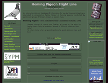 Tablet Screenshot of homingpigeon.com